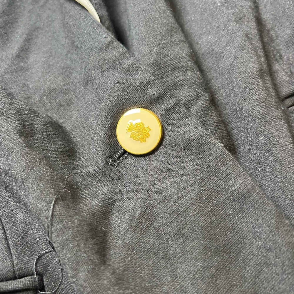 Philosophy Blazer Womens L‎ Black Single Button Knit Professional Career Jacket - Picture 8 of 11